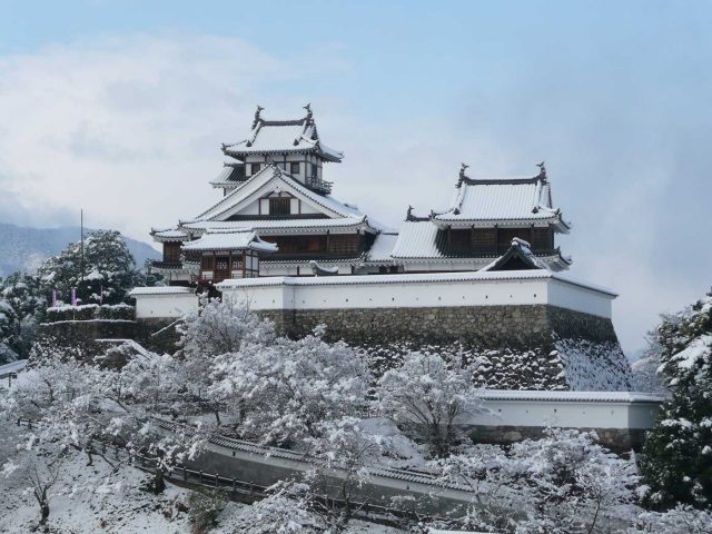 京の雪景色メイン_福知山城